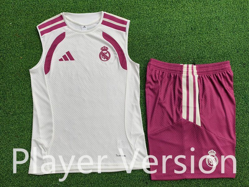 psc (3) Player version 2026-27 Real Madrid White Vest Soccer Uniform - Image 1