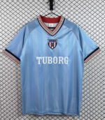 Retro version 86-87 Sunderland Away Light Blue Soccer Jersey AAA