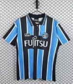 Retro version 1999 Kawasaki Frontale Home Blue Black Soccer Jersey AAA