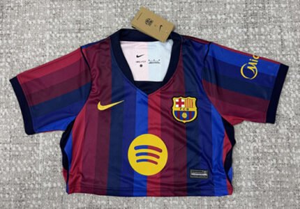 2026-27 Barcelona Home Red Blue Women Short Soccer Jersey AAA