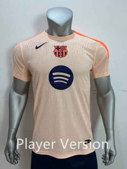 Player version 26-27 Barcelona Light Orange Soccer Jersey AAA