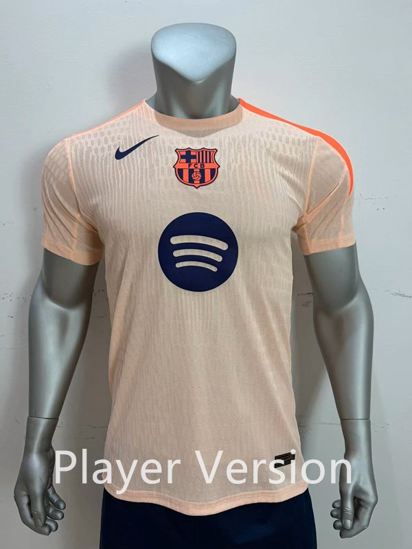psc Player version 26-27 Barcelona Light Orange Soccer Jersey AAA - Image 1