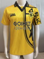 Retro Version 94-95 AEK Athens Home Yellow Soccer Jersey AAA