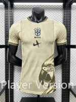 Player version 2026-2027 Brazil Golden Yellow Soccer Jersey AAA