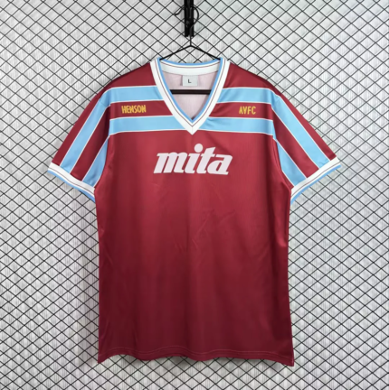 Retro version 1985-1987 Aston Villa Home Red Soccer Jersey AAA