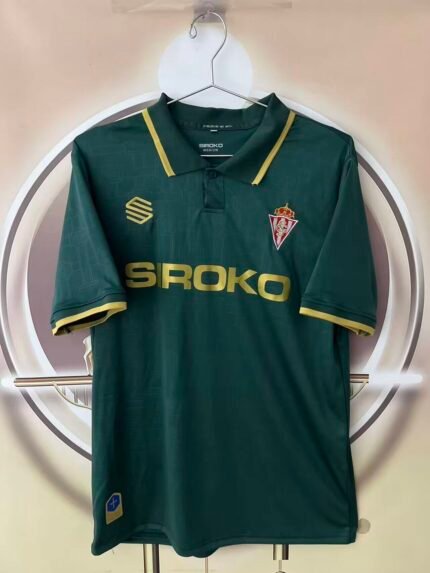 2026-27 Gijón Away Green Soccer Jersey AAA