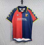 Retro Version 1999-2000 Genoa Home Red Blue Soccer Jersey AAA