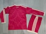 2026-27 Real Madrid Third Away Pink kids/youth Long-sleeved Soccer uniform - Image 2