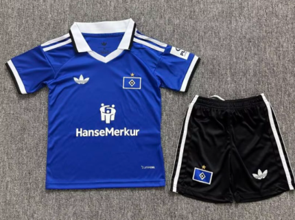 2026-2027 Hamburger SV  Away Blue kids/youth  Soccer uniform