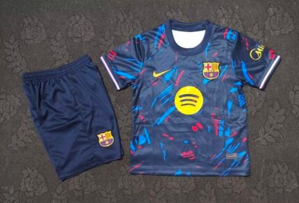 2026-27 Barcelona Dark Blue kids/youth Soccer uniform