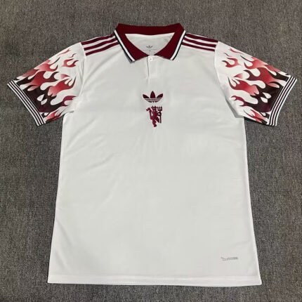 2026-2027 Manchester United White Polo Soccer Jersey