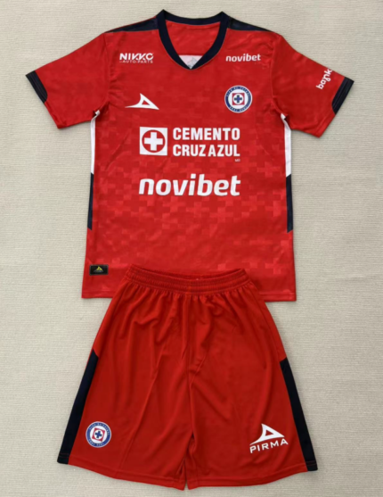 2025-26 Cruz Azul Goalkeeper Red Soccer Uniform