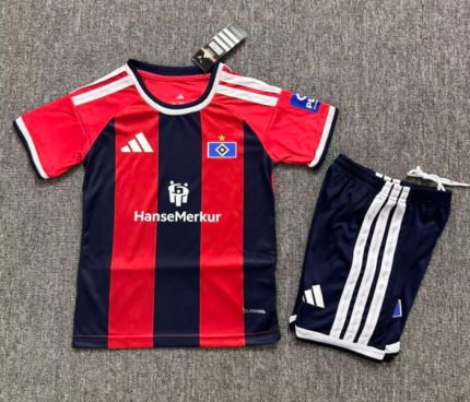 2026-2027 Hamburger SV Third Away Red  kids/youth  Soccer uniform