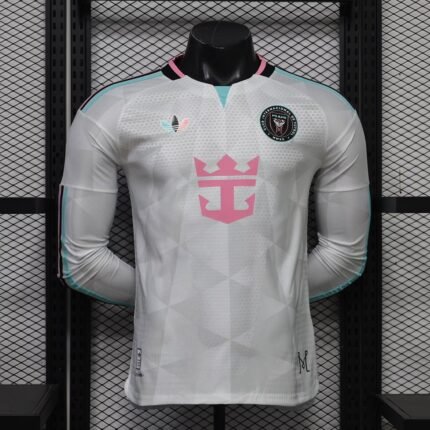 Player version 26-27 Inter Miami 2nd Away White Long-sleeved Soccer Jersey AAA