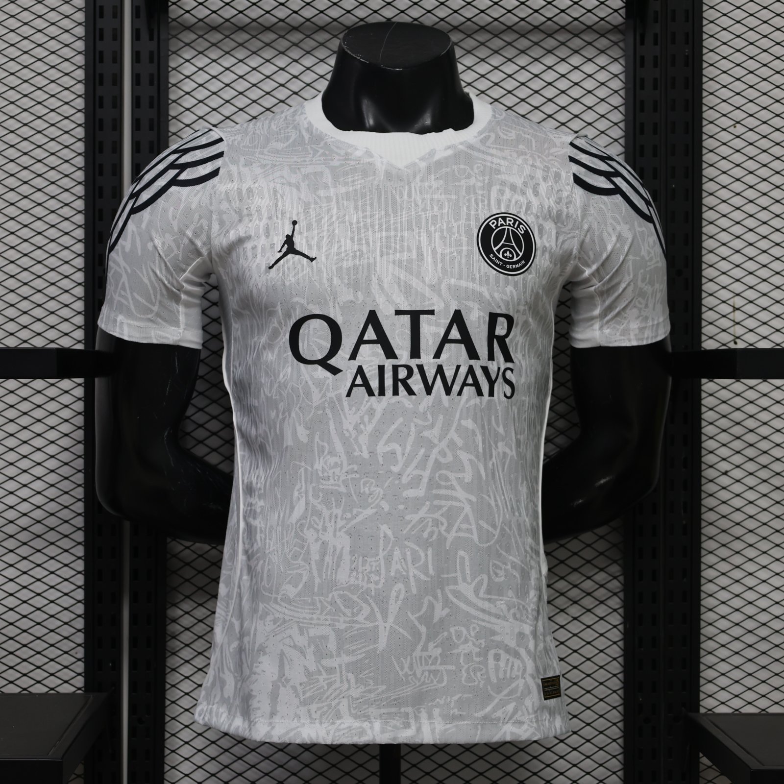 64634adc Player version 2026-27 Paris Saint-Germain 3rd Away White Grey Soccer Jersey AAA - Image 1