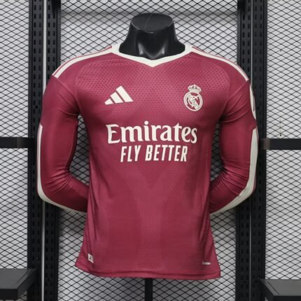 Player version 2026-2027 Real Madrid Third Away Pink Long sleeves Soccer Jersey AAA