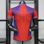 Player version Spider-Man 26-27 Barcelona Red Blue Soccer Jersey AAA - Image 2