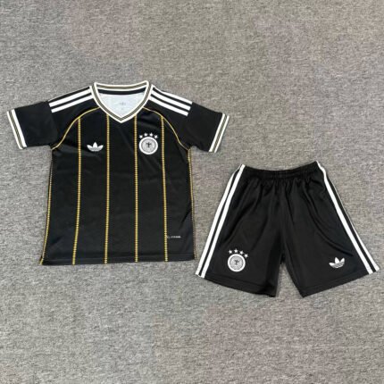 2026-2027 Germany Third Away Black Kids/Youth Soccer Uniform