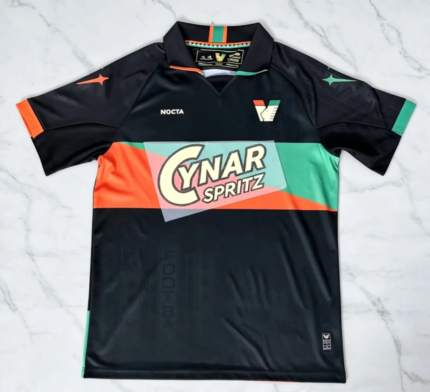 with ads 2026-2027 Venezia Home Black Soccer Jersey AAA