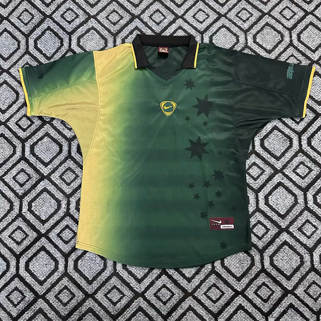92c6715f Australia x Travis Scott Cactus Jack Total 90 Black Soccer Jersey AAA - Image 1