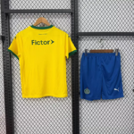 2025-26  Palmeiras 2nd Away Yellow kids/youth  Soccer uniform - Image 2