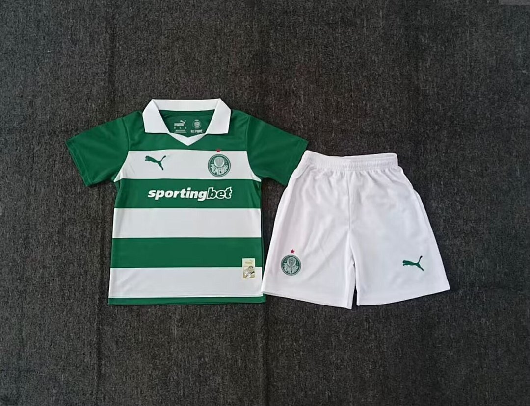 IMG_7344 2026-2027 Palmeiras Green White kids/youth Soccer uniform - Image 1