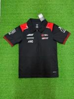 （S-5xl)2026-2027 F1 HAAZ Black  Racing Polo Suit