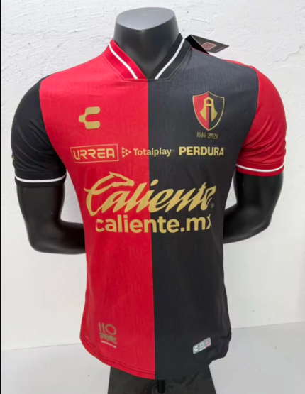 Player Version 2026-27 Atlas Home Red Black  Thailand  Soccer Jersey AAA