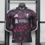 Player Version 2026-27 Liverpool 2nd Away Black Red Long-sleeved  Soccer Jersey AAA