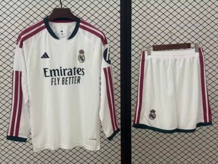 2026-27 Real Madrid Home White Long Sleeve  Soccer uniform