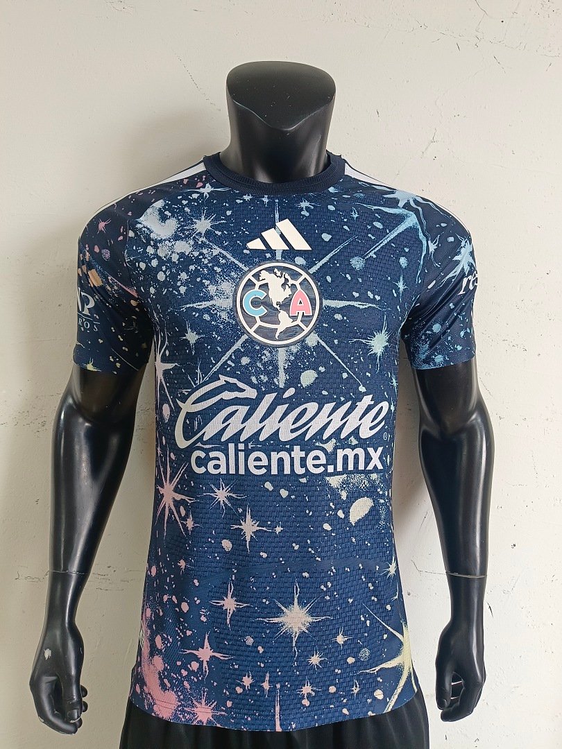 ba26382d Player Version 26-27 Club America Third Away Blue Soccer Jersey AAA - Image 1