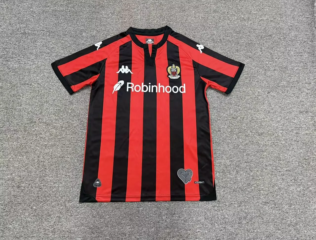 be16b078 2026-27 OGC Nice Home Red Soccer Jersey AAA - Image 1