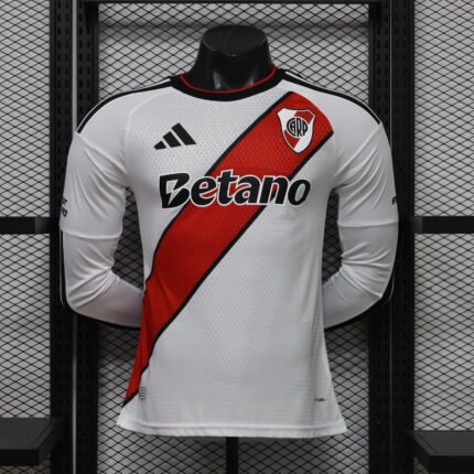 Player  Version 2026-2027 River Plate Home White Long sleeves Soccer Jersey AAA