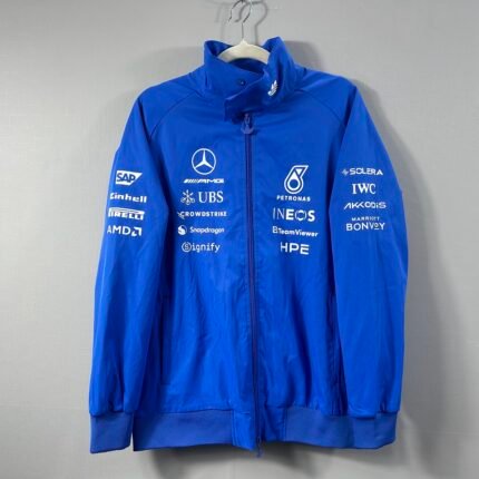 Mercedes  2026 F1 Blue Windbreaker  Jacket