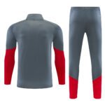 2026-27 Roma Grey Soccer Tracksuit Uniform - Image 2