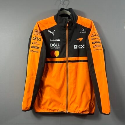 McLaren 2026 F1 Orange And Black Windbreaker  Jacket