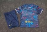 2026-27 Barcelona Dark Blue kids/youth Soccer uniform - Image 2