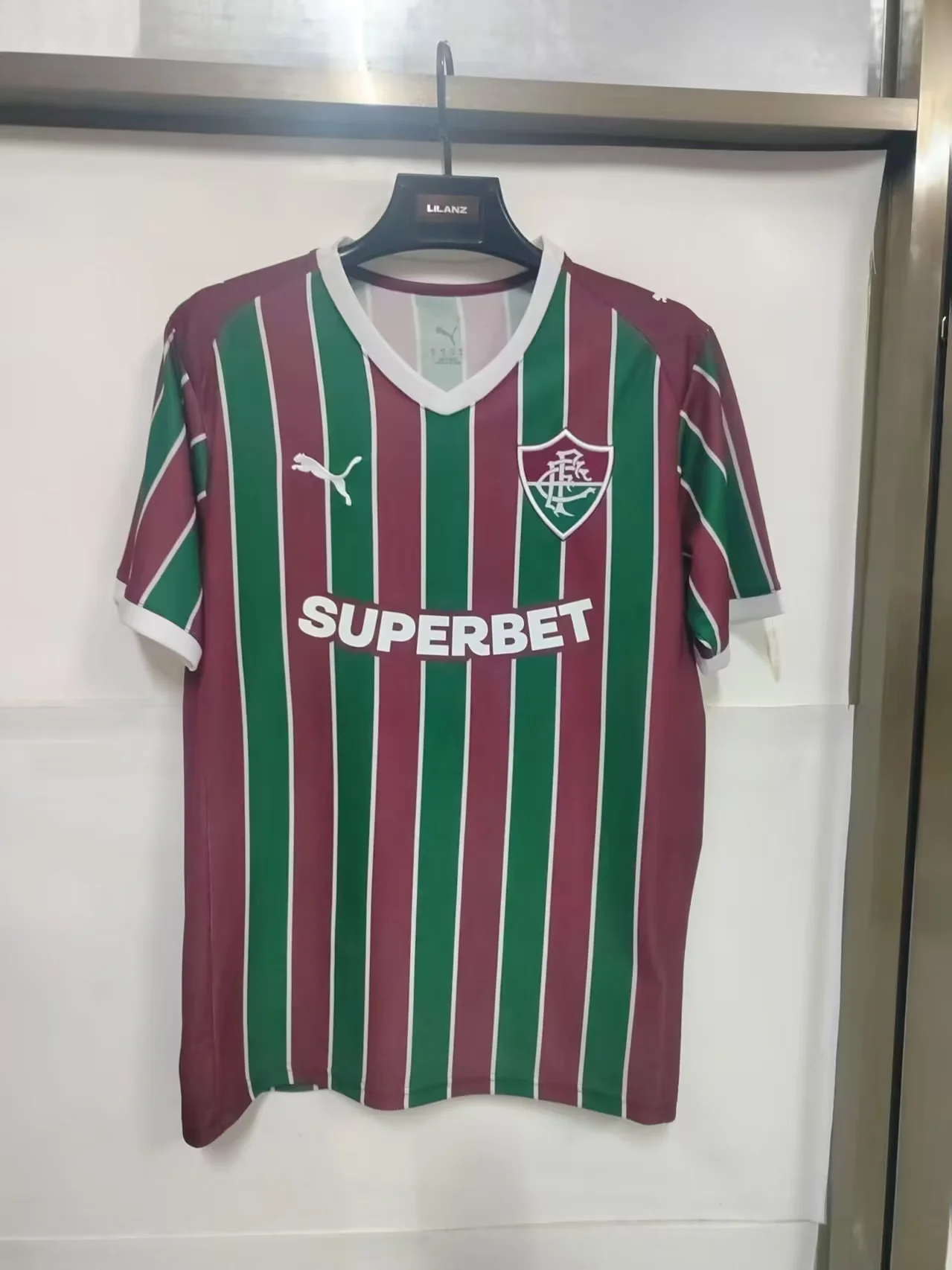 d82ae987 2026-27 Fluminense Home Green Red Soccer Jersey AAA - Image 1