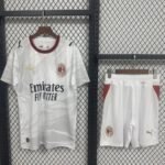 2026-2027 AC Milan Away White kids/youth  Soccer uniform