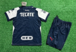 2026-2027 Monterrey Home Blue White kids/youth  Soccer uniform - Image 2