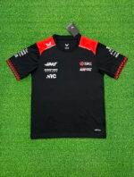 （S-5xl)2026-2027 F1 HAAZ Black  Racing Suit