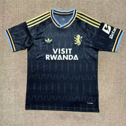 2026-2027  Aston Villa 2nd Away Black Soccer Jersey AAA