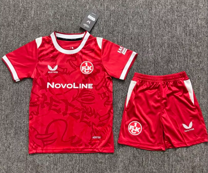 ef45bcc6-6d0c-4ff0-adb2-65d905e4910b 2026-2027 Kaiserslautern Home Red kids/youth Soccer uniform - Image 1