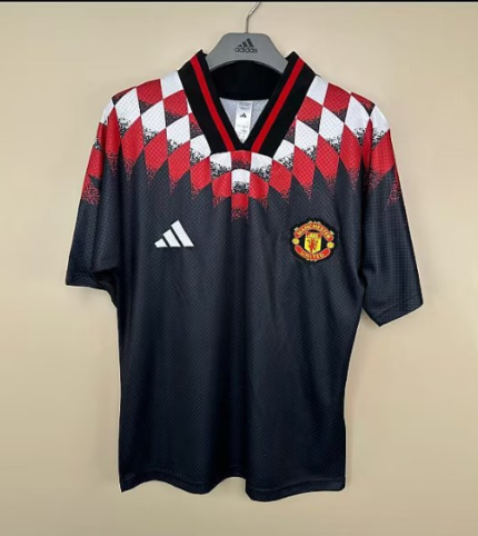 Retro version 26-27 Special  Manchester United Black Red Soccer Jersey AAA