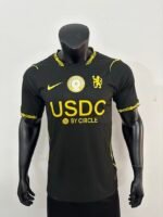 with logo Player Version 26-27 Chelsea Third Away Black Soccer Jersey AAA