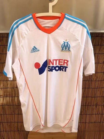 Retro version 2012-2013 Olympique de Marseille Home White  Soccer Jersey AAA