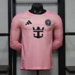 Player version 26-27 Inter Miami Home Pink Long-sleeved Soccer Jersey AAA