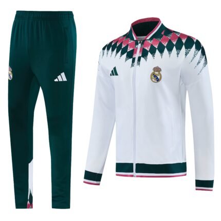 26-27 Real Madrid White Thailand Soccer Jacket Uniform