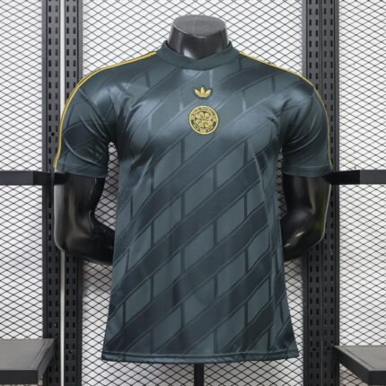 Retro Player version 2026-27 Celtic  Black Green Soccer Jersey AAA