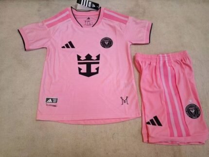 26-27 Inter Miami Home Pink Kids/Youth Soccer Uniform